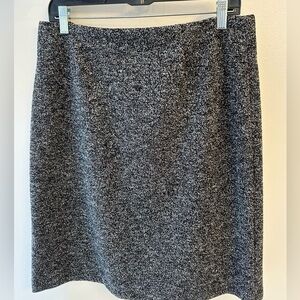 Gray black and white tweed Women's pencil Skirt Clio woman's size 14